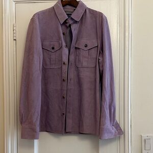 Ralph Lauren Lavender Suede Overshirt